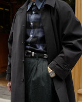 Black Balmacaan LabourUnionClothing