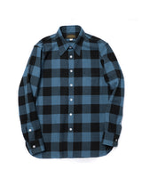 Chemise à carreaux bleus