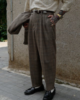 Brown Check Trousers