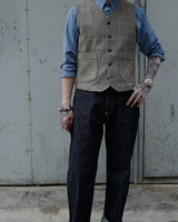 Brown Check Waistcoat