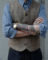 Brown Check Waistcoat