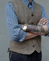 Brown Check Waistcoat