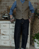 Brown Check Waistcoat