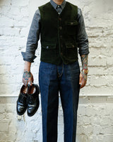 French Corduroy Workwear Waistcoat LabourUnionClothing