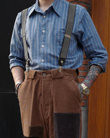 Blue Jacquard Shirt LabourUnionClothing