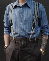 Blue Jacquard Shirt LabourUnionClothing