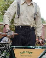 Cream Jacquard Shirt LabourUnionClothing