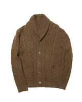 Shetland Wool Cable-knit Cardigan LabourUnionClothing