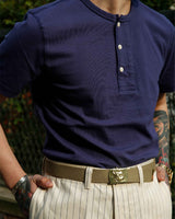 LabourUnion-clothing-american-retro-vintage-handmade-henley-tee-brown-pinstipe-wideleg-jeans