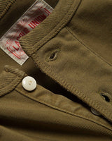 LabourUnion-clothing-american-retro-vintage-handmade-henley-tee-olive-collar