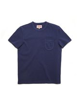 T-shirt à poche côtelé uni années 1940