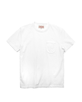 T-shirt à poche côtelé uni années 1940