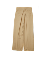 Double Pleated Single Buckle Trousers LabourUnionClothing