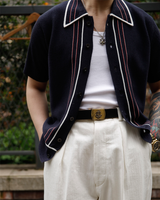 Labourunion-clothing-handemade-american-retro-vintage-style-menswear-tops-LU138_Navy_Edge_Strip_Knit_Shirt