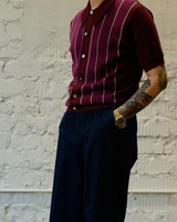 Labourunion-clothing-handemade-american-retro-vintage-style-menswear-tops-LU139_Purple_Strip_knit_Shirt