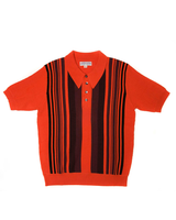 Labourunion-clothing-handemade-american-retro-vintage-style-menswear-tops-LU144_Orange_Striped_Knit_Polo_Shirt