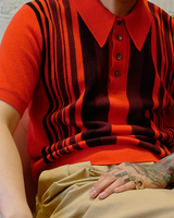 Labourunion-clothing-handemade-american-retro-vintage-style-menswear-tops-LU144_Orange_Striped_Knit_Polo_Shirt