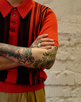 Labourunion-clothing-handemade-american-retro-vintage-style-menswear-tops-LU144_Orange_Striped_Knit_Polo_Shirt