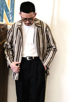 Multitrack Striped Chore Jacket LabourUnionClothing