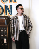 Multitrack Striped Chore Jacket LabourUnionClothing
