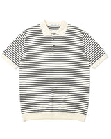 Pique Striped Polo Shirt LabourUnionClothing