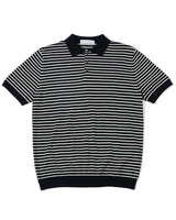 Pique Striped Polo Shirt LabourUnionClothing