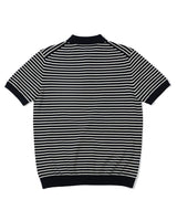 Pique Striped Polo Shirt LabourUnionClothing