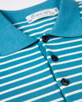 Pique Striped Polo Shirt LabourUnionClothing