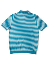 Pique Striped Polo Shirt LabourUnionClothing