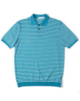 Pique Striped Polo Shirt LabourUnionClothing