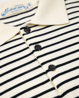 Pique Striped Polo Shirt LabourUnionClothing