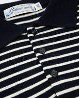 Pique Striped Polo Shirt LabourUnionClothing