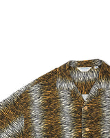 Tiger Pattern Printed Aloha Shirt