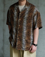 Tiger Pattern Printed Aloha Shirt