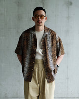 Tiger Pattern Printed Aloha Shirt