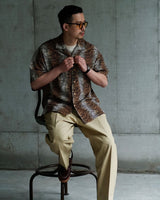 Tiger Pattern Printed Aloha Shirt