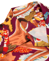 Labourunion_clothing_handemade_american_retro_vintage_style_menswear_ Hula_Girl_Burgan9dy_Aloha_Shirt
