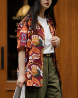 Labourunion_clothing_handemade_american_retro_vintage_style_menswear_ Hula_Girl_Burgan9dy_Aloha_Shirt