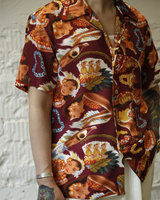 Labourunion_clothing_handemade_american_retro_vintage_style_menswear_ Hula_Girl_Burgan9dy_Aloha_Shirt