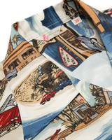 Labourunion_clothing_handemade_american_retro_vintage_style_menswear_ Surf_Burgers_Beach_Sky_Blue_Aloha_Shirt