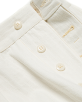 Labourunion_clothing_handemade_american_retro_vintage_style_menswear_Hongkong_Commander_Chevron_Pattern_Pleated_White_Trouser