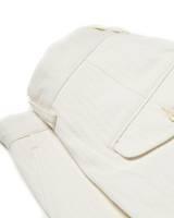 Labourunion_clothing_handemade_american_retro_vintage_style_menswear_Hongkong_Commander_Chevron_Pattern_Pleated_White_Trouser