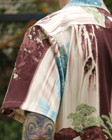 Labourunion_clothing_handemade_american_retro_vintage_style_menswear_Ukiyo-e_Koi-Fish_Waterfall_Cream_Aloha_Shirt