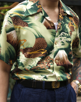 Labourunion_clothing_handemade_american_retro_vintage_style_menswear_Ukiyo-e_Mountain_Falcon_Green_Aloha_Shirt