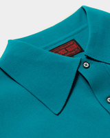 Labourunion_clothing_handemade_american_retro_vintage_style_menswear_tops_50s_greenbook_LakeBlue_Polo_Shirt