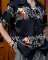Labourunion_clothing_handemade_american_retro_vintage_style_menswear_tops_Entrenched_DragonTiger_Ukiyo-e_BLK_Aloha_Shirt