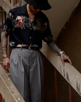 Labourunion_clothing_handemade_american_retro_vintage_style_menswear_tops_Entrenched_DragonTiger_Ukiyo-e_BLK_Aloha_Shirt