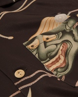 Labourunion_clothing_handemade_american_retro_vintage_style_menswear_tops_Noh_Mask_BLK_Aloha_Shirt