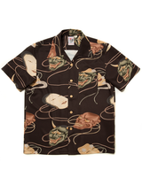 Labourunion_clothing_handemade_american_retro_vintage_style_menswear_tops_Noh_Mask_BLK_Aloha_Shirt