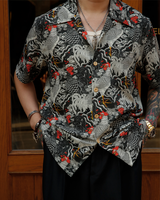 Labourunion_clothing_handemade_american_retro_vintage_style_menswear_tops_Rooster_Pattern_Aloha_Shirt